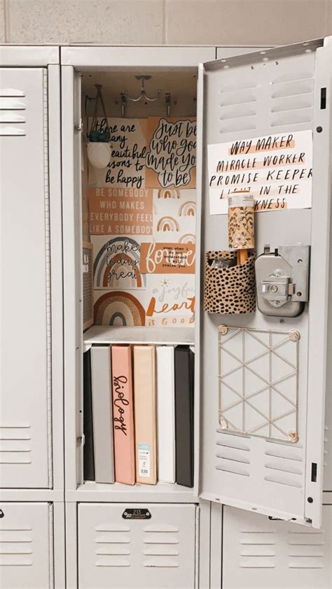 cute locker ideas|aesthetic locker small.